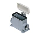 Ilme - Embase saillie 4 pivots + couvercle plastique 2 entres PG21 gabarit 77.27