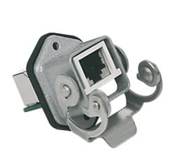 Ilme - Connecteur RJ45 femelle + embase encatrée métallique