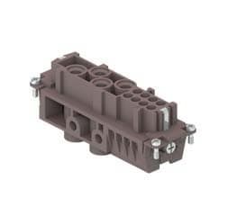 Ilme - Insert femelle 4P 80A 400V + 8P 16A 400V +T, racc. à visser - gab 104.27