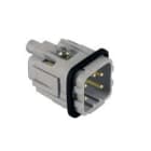 Ilme - Insert mâle 4P+T 10A 250V à visser contacts dorés gabarit 21.21