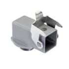 Ilme - Embase encastrée coudée fixation par contre écrou M25 - gabarit 21.21