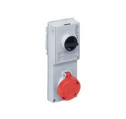 Ilme - Prise ver 380V 16A 3P+T IP55 thermoplastique + sup. fus.
