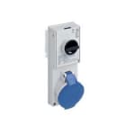 Ilme - Prise ver 250V 32A 2P+TIP44 thermoplastique + sup. fus.