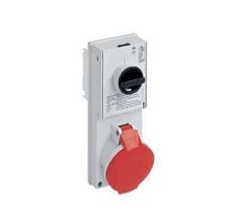 Ilme - Prise ver 380V 32A 3P+T IP44 thermoplastique + sup. fus.