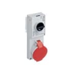Ilme - Prise ver 380V 32A 3P+T IP44 thermoplastique + sup. fus.