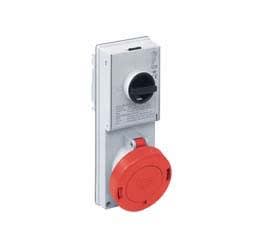 Ilme - Prise ver 380V 32A 3P+T IP55 thermoplastique + sup. fus.