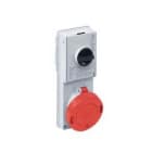 Ilme - Prise ver 380V 32A 3P+T IP55 thermoplastique + sup. fus.