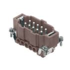 Ilme - Insert mâle à vis 16A 500V 10P+T gabarit 57.27 - série 180° C