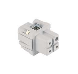 Ilme - Insert femelle à visser 3P+T 10A 250V gabarit 21.21 - série JEI