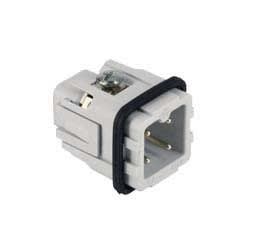 Ilme - Insert mâle à visser 3P+T 10A 250V gabarit 21.21 série JEI