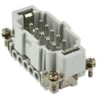 Ilme - Insert mâle à visser 16A 500V 10P+T gabarit 57.27 - série JEI