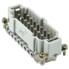Ilme - Insert mâle à visser 16A 500V 16P+T numéroté de 17 à 32 -gab77.27 - série JEI