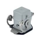 Ilme - Embase alu 1 levier inox + couvercle pour insert mâle - gabarit 21.21