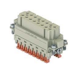 Ilme - Insert femelle SQUICH 16P+T 16A 250V gabarit 66.16 numéroté de 17 à 32