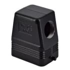 Ilme - Capot 2 pivots sortie latérale M25 gab44.27-sans adaptateur-série LS-TYPE (noir)