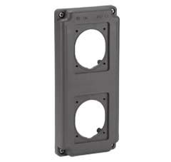 Ilme - Couvercle pour 2 prises a encastrer dim: 52x60mm