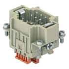 Ilme - Insert mâle raccordement rapide 9P+T 10A - 400V - gabarit 44.27 - série CDSH