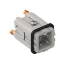 Ilme - Insert mâle 3P+T 10A 400V - gabarit 21.21 série SQUICH