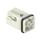 Ilme - Insert mâle 3 pôles + T 40A-400V + 2P 10A-250V racc. à sertir - gabarit 21.21