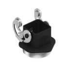 Ilme - Embase encastrée droite 1 levier inox fixation par contre-écrou M32 gab. 21.21