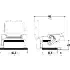 Ilme - Embase encastrée 1 levier gabarit 44.27 - série IL-BRID