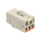 Ilme - Insert femelle 5P+T 16A 400V - raccordement AXYR® gabarit 21.21