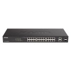 Konni - D-Link Switch EasySMART 24 Giga PoEat 370W + 2 combo SFP