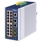 Konni - Planet Switch Indus L2 16 ports Giga PoE at 320W 2xSFP