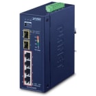 Konni - Planet Switch Indus 4 ports Giga PoE at 120W 2xSFP