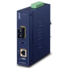 Konni - Planet Transceiver Indus 1xRJ45 Giga PoE at 30W 1xSFP SC