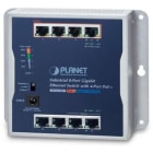 Konni - Planet Switch mural 8 ports Giga dont 4 PoE at 60W