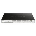 Konni - D-Link Switch 19'' SMART+ 24 GE PoEat 193W + 4 Combo SFP