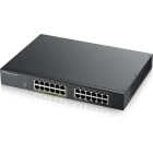 Konni - ZyxelSwitch 19" Smart 24 ports Giga dont 12 POE@130W