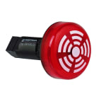 WERMA - Combiné Feu fixe/Buzzer 80dB - Série 150 - 24VDC - Rouge - Montage encastré