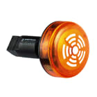 WERMA - Combiné Feu fixe/Buzzer 80dB - Série 150 - 24VDC - Orange - Montage encastré