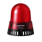 WERMA - Combiné Feu fixe & Sirène 105 dB - Série 420 - 24VAC/DC - Rouge Montage à plat
