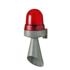 WERMA - Combiné Feu fixe & trompe 98dB - Série 424 - 115VAC - Rouge - Mural