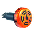 WERMA - Combiné Feu fixe & Buzzer 80dB - Série 450 - Orange ASI 30VDC - Mtge encastré