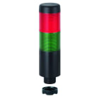 WERMA - Kompakt 37 - Col. lumineuse monobloc - 85dB - 24VAC/DC - Vert/Rouge