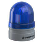 WERMA - EvoSIGNAL Mini - Feu fixe/clignotant - 12VAC/DC - Bleu - Montage polyvalent