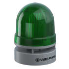 WERMA - EvoSIGNAL Mini - Combi Fixe/clignotant 95dB 12VAC/DC - Vert - Mtge polyvalent