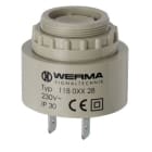 WERMA - Buzzer electronique 90dB - Serie 118 - Son continu - 24VAC-DC - Montage encastre