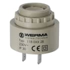 WERMA - Buzzer électronique 90dB - Série 119 - 3 Sons - 230VAC - Montage encastré