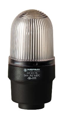 WERMA - Feu flash xenon - Serie 219 - 115VAC - Blanc - Montage sur tube