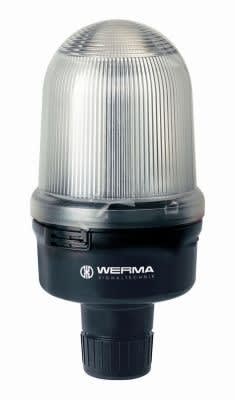 WERMA - Feu flash - Serie 828 - 115VAC - Blanc - Montage sur tube