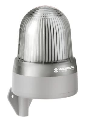 WERMA - Combiné Fixe/Flash/EVS 108dB - Série 433 - 10-48VAC/DC - Blanc - Mural