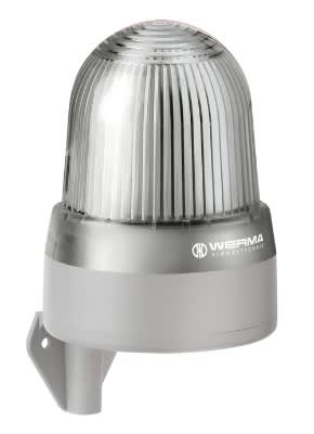 WERMA - Combine Fixe-Flash-EVS 108dB - Serie 433 - 10-48VAC-DC - Blanc - Mural