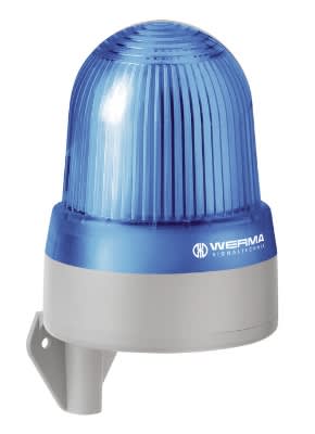 WERMA - Combiné Fixe/Flash/EVS 108dB - Série 433 - 10-48VAC/DC - Bleu - Mural