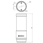 WERMA - RST56 Colonne lumineuse LED 24VDC 2 niveaux V/R