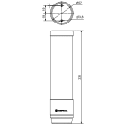 WERMA - RST56 Colonne lumineuse LED 24VDC 4 niveaux B/V/O/R